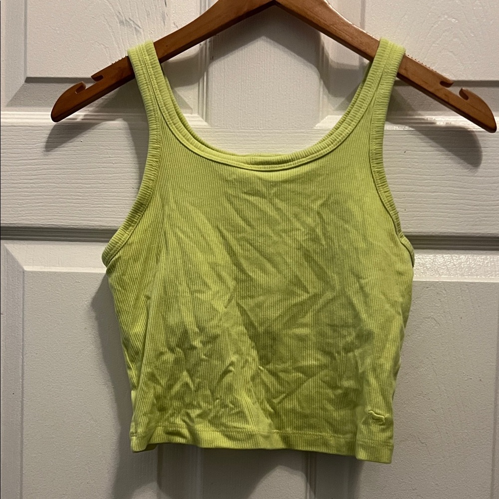Victoria's Secret Lime Ribbed Crop Top